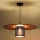 Duolla - Lámpara colgante TOKYO SHINY 1xE27/15W/230V diá. 50 cm negro/cobre