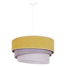 Duolla - Lámpara colgante TRIO 1xE27/15W/230V amarillo/gris/blanco