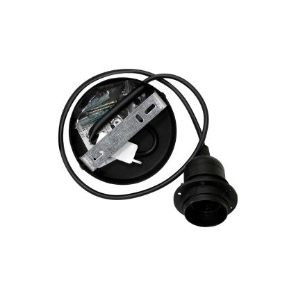 Duolla - Lámpara colgante TRIO 1xE27/15W/230V diá. 45 cm negro/gris/blanco