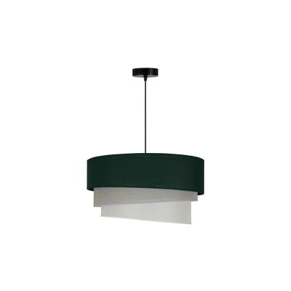 Duolla - Lámpara colgante TRIO 1xE27/15W/230V diá. 45 cm verde/gris/blanco
