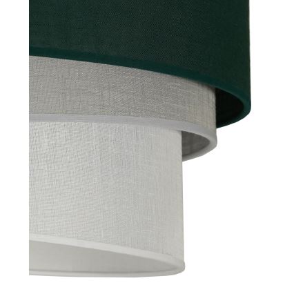 Duolla - Lámpara colgante TRIO 1xE27/15W/230V diá. 45 cm verde/gris/blanco