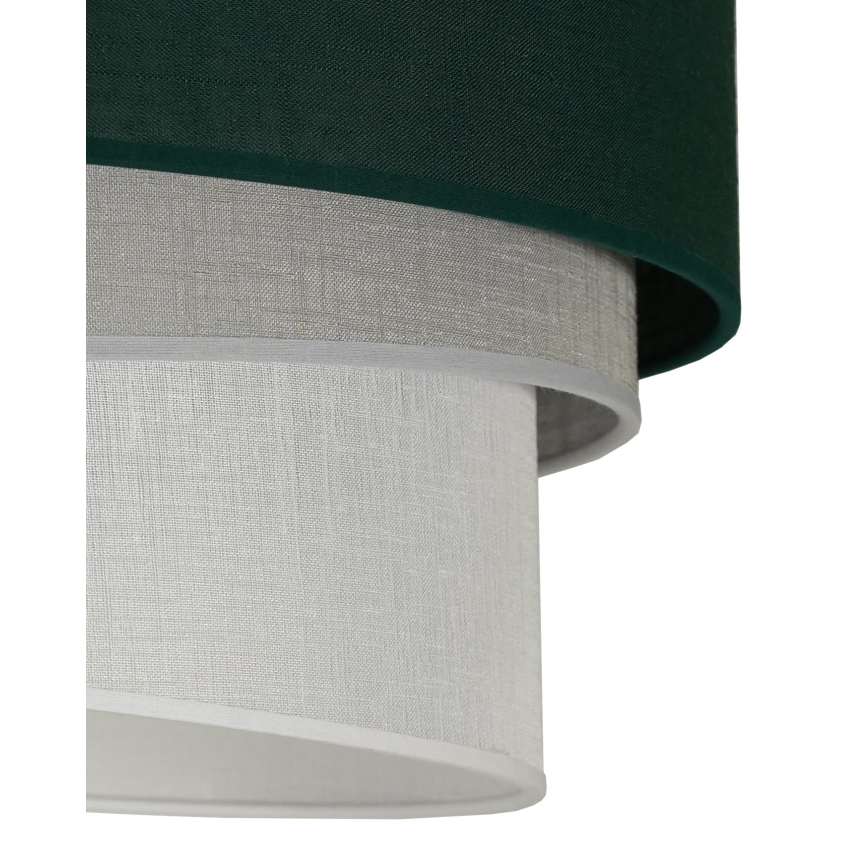 Duolla - Lámpara colgante TRIO 1xE27/15W/230V diá. 45 cm verde/gris/blanco