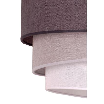 Duolla - Lámpara colgante TRIO 1xE27/40W/230V diá. 45 cm antracita/gris/blanco