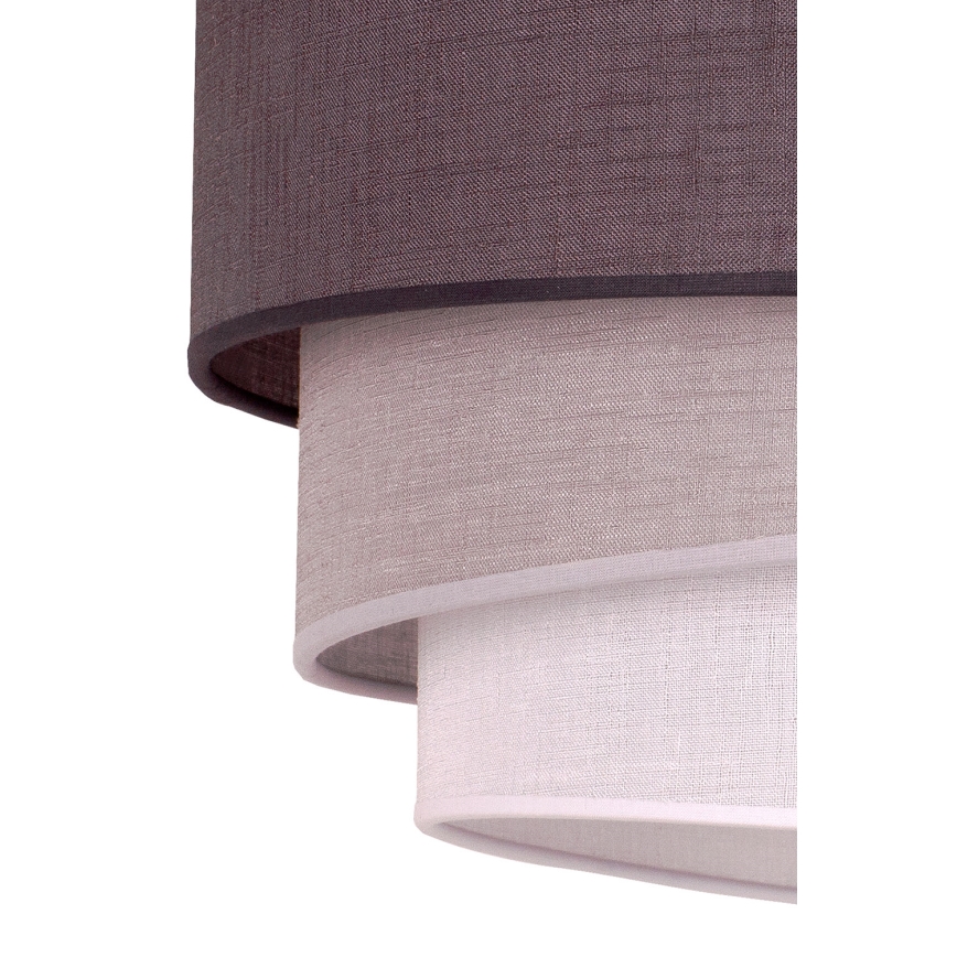 Duolla - Lámpara colgante TRIO 1xE27/40W/230V diá. 45 cm antracita/gris/blanco