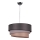 Duolla - Lámpara colgante TRIO 1xE27/40W/230V diá. 45 cm antracita/gris/marrón