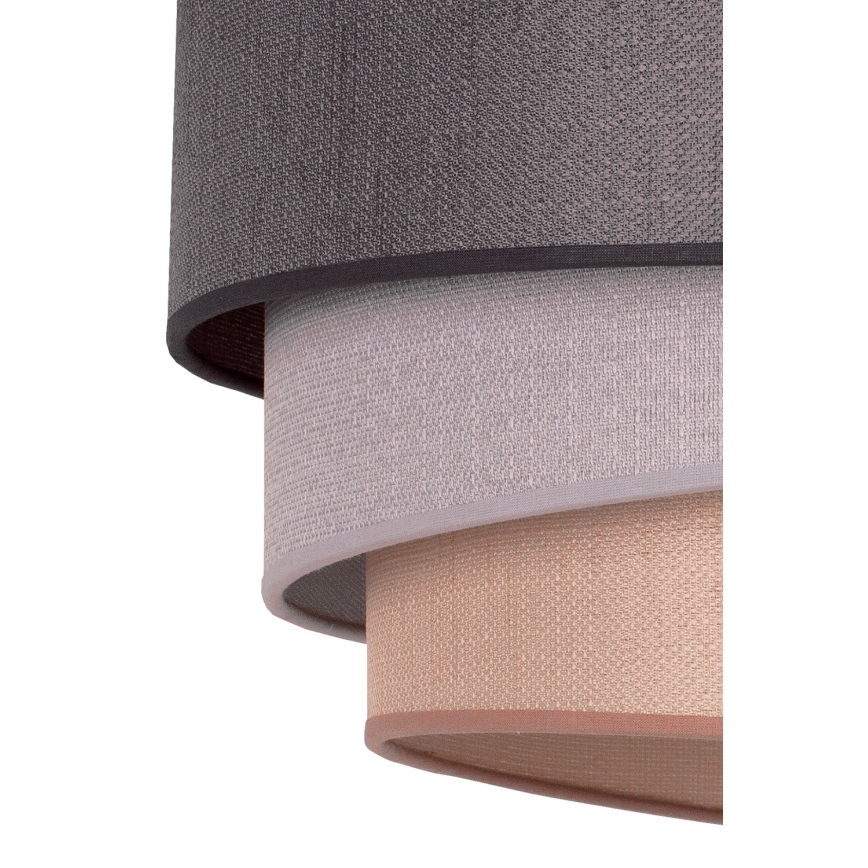 Duolla - Lámpara colgante TRIO 1xE27/40W/230V diá. 45 cm antracita/gris/marrón