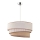 Duolla - Lámpara colgante TRIO 1xE27/40W/230V diá. 45 cm beige/marrón