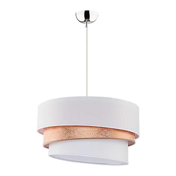 Duolla - Lámpara colgante TRIO 1xE27/40W/230V diá. 45 cm dorado/blanco