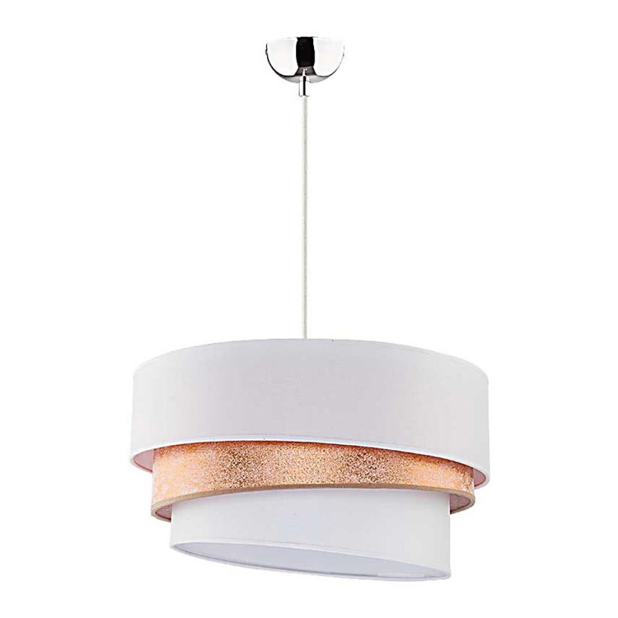 Duolla - Lámpara colgante TRIO 1xE27/40W/230V diá. 45 cm dorado/blanco