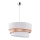 Duolla - Lámpara colgante TRIO 1xE27/40W/230V diá. 45 cm dorado/blanco
