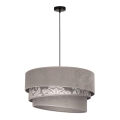 Duolla - Lámpara colgante TRIO 1xE27/40W/230V diá. 45 cm gris