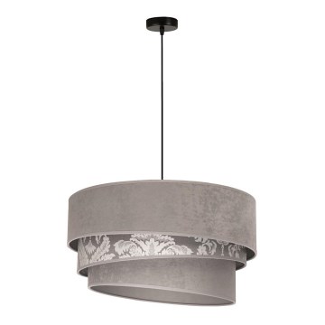 Duolla - Lámpara colgante TRIO 1xE27/40W/230V diá. 45 cm gris