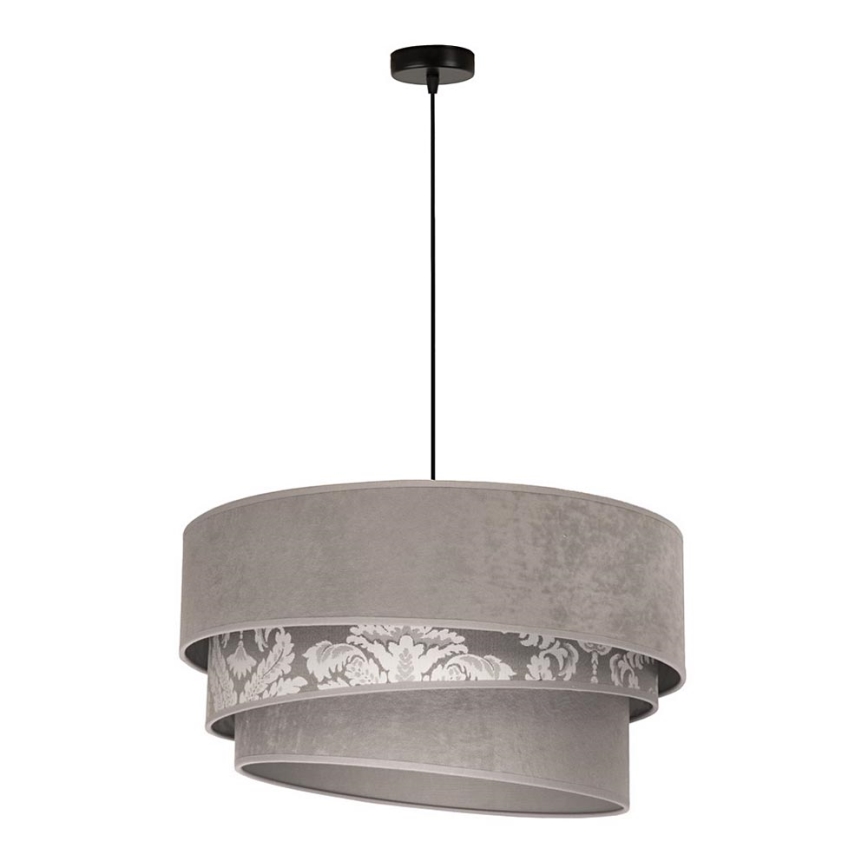 Duolla - Lámpara colgante TRIO 1xE27/40W/230V diá. 45 cm gris