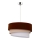 Duolla - Lámpara colgante TRIO 1xE27/40W/230V diá. 45 cm marrón/beige/blanco