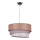 Duolla - Lámpara colgante TRIO 1xE27/40W/230V diá. 45 cm marrón/gris/plata