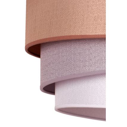 Duolla - Lámpara colgante TRIO 1xE27/40W/230V diá. 45 cm marrón/gris/plata