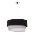 Duolla - Lámpara colgante TRIO 1xE27/40W/230V diá. 45 cm negro/gris/blanco