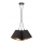 Duolla - Lámpara colgante TWIGGY 3xE27/40W/230V diá. 45 cm negro