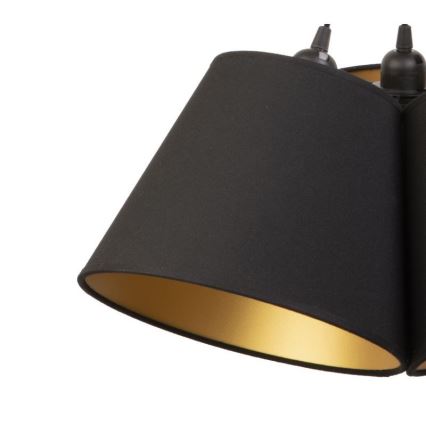 Duolla - Lámpara colgante TWIGGY 3xE27/40W/230V diá. 45 cm negro