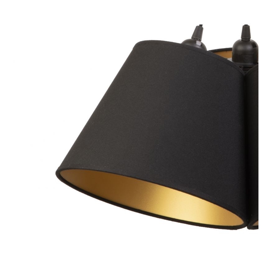 Duolla - Lámpara colgante TWIGGY 3xE27/40W/230V diá. 45 cm negro