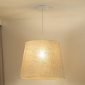 Duolla - Lámpara colgante YUTE 1xE27/15W/230V diá. 38 cm gris