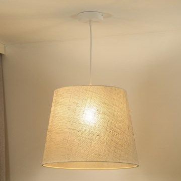 Duolla - Lámpara colgante YUTE 1xE27/15W/230V diá. 38 cm gris
