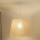 Duolla - Lámpara colgante YUTE 1xE27/15W/230V diá. 38 cm gris