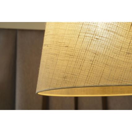 Duolla - Lámpara colgante YUTE 1xE27/15W/230V diá. 38 cm gris