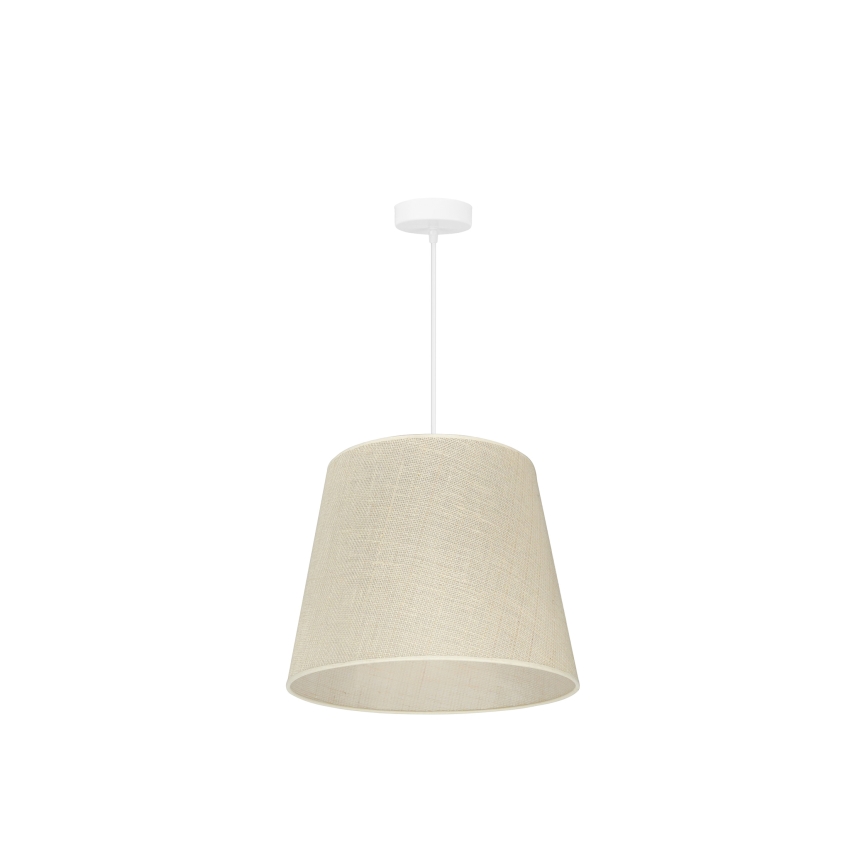 Duolla - Lámpara colgante YUTE 1xE27/15W/230V diá. 38 cm gris