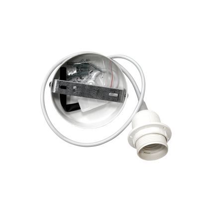 Duolla - Lámpara colgante YUTE 1xE27/15W/230V diá. 38 cm gris
