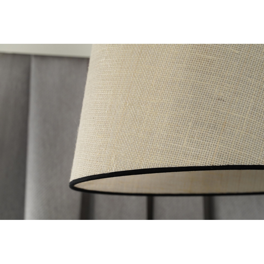 Duolla - Lámpara colgante YUTE 1xE27/15W/230V diá. 38 cm gris/negro