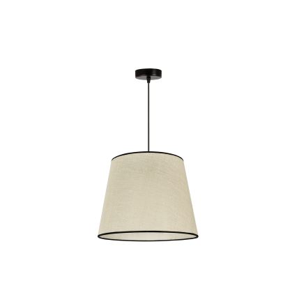 Duolla - Lámpara colgante YUTE 1xE27/15W/230V diá. 38 cm gris/negro