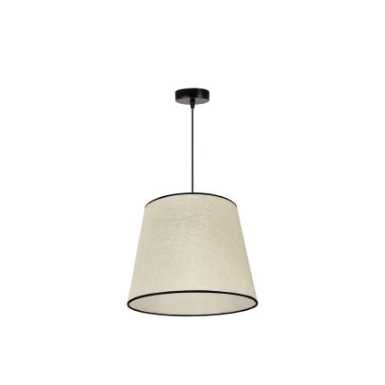 Duolla - Lámpara colgante YUTE 1xE27/15W/230V diá. 38 cm gris/negro