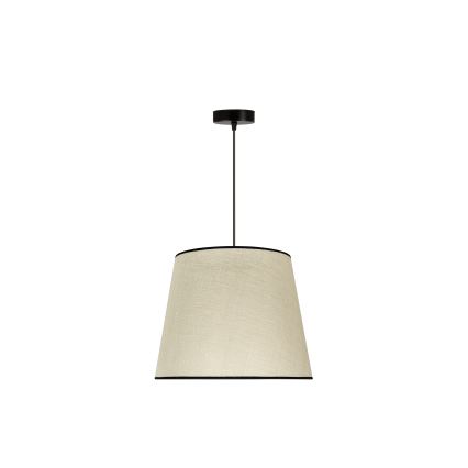 Duolla - Lámpara colgante YUTE 1xE27/15W/230V diá. 38 cm gris/negro