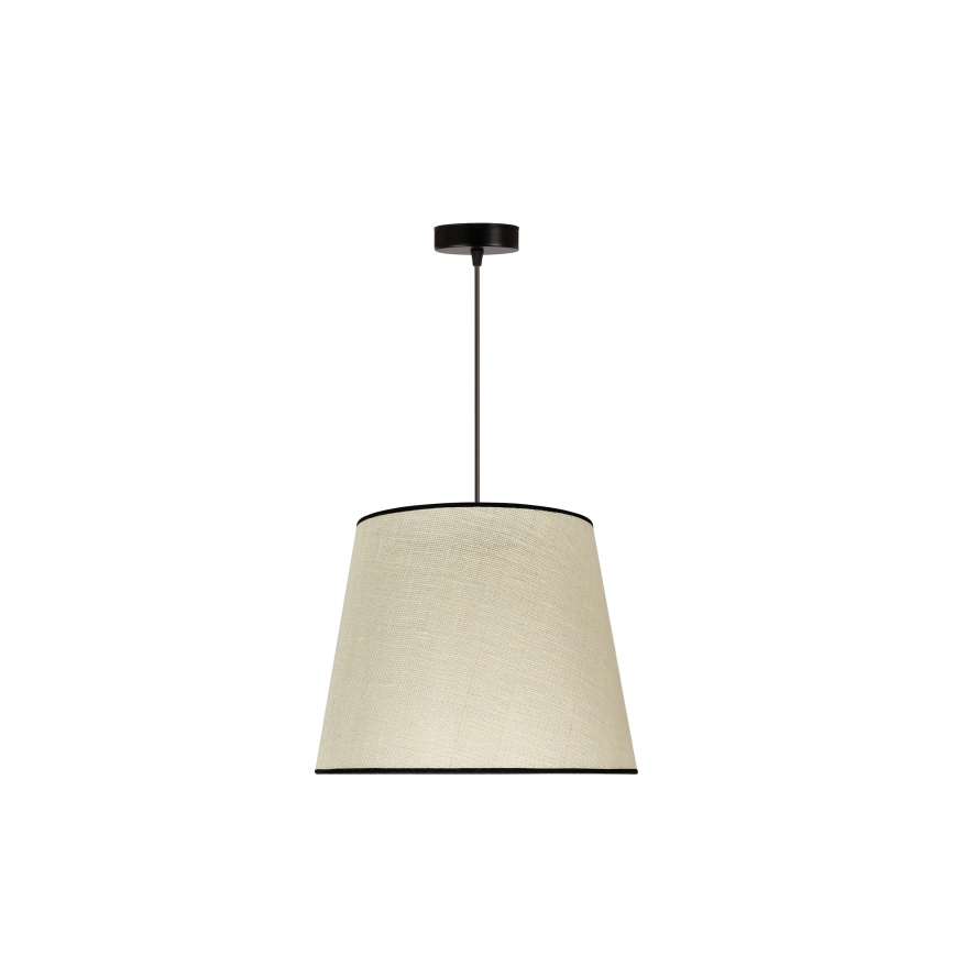 Duolla - Lámpara colgante YUTE 1xE27/15W/230V diá. 38 cm gris/negro