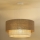 Duolla - Lámpara colgante YUTE BOHO 1xE27/15W/230V diá. 45 cm marrón/color crema