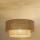 Duolla - Lámpara colgante YUTE BOHO 1xE27/15W/230V diá. 45 cm marrón/gris