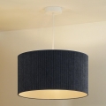 Duolla - Lámpara de araña de cable CORDUROY 1xE27/15W/230V d. 40 cm azul oscuro