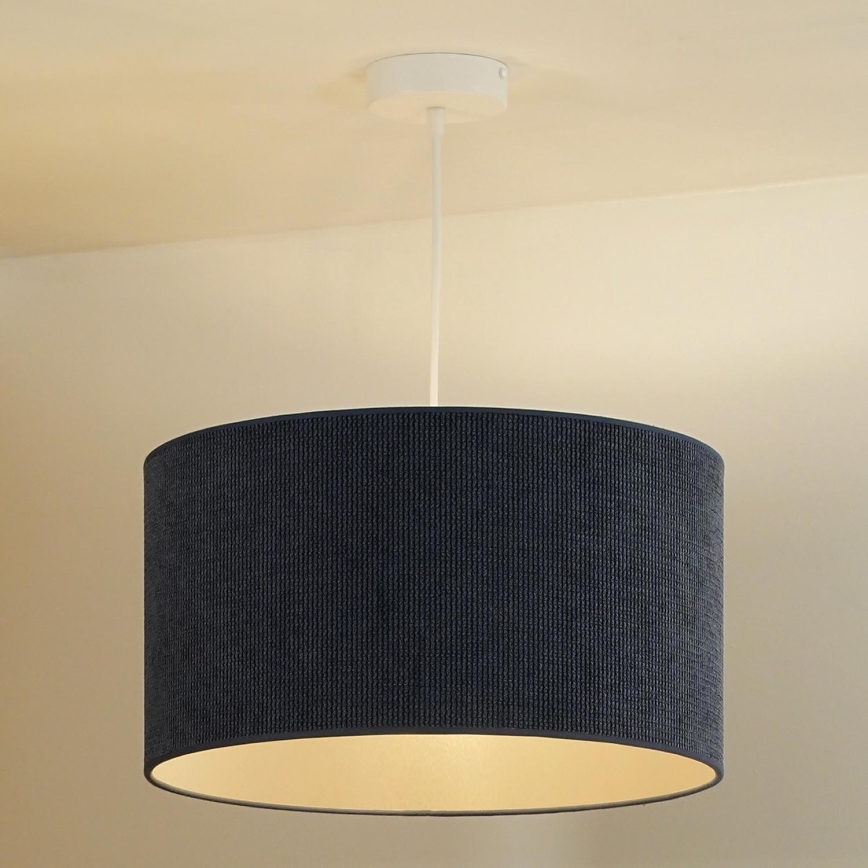 Duolla - Lámpara de araña de cable CORDUROY 1xE27/15W/230V d. 40 cm azul oscuro