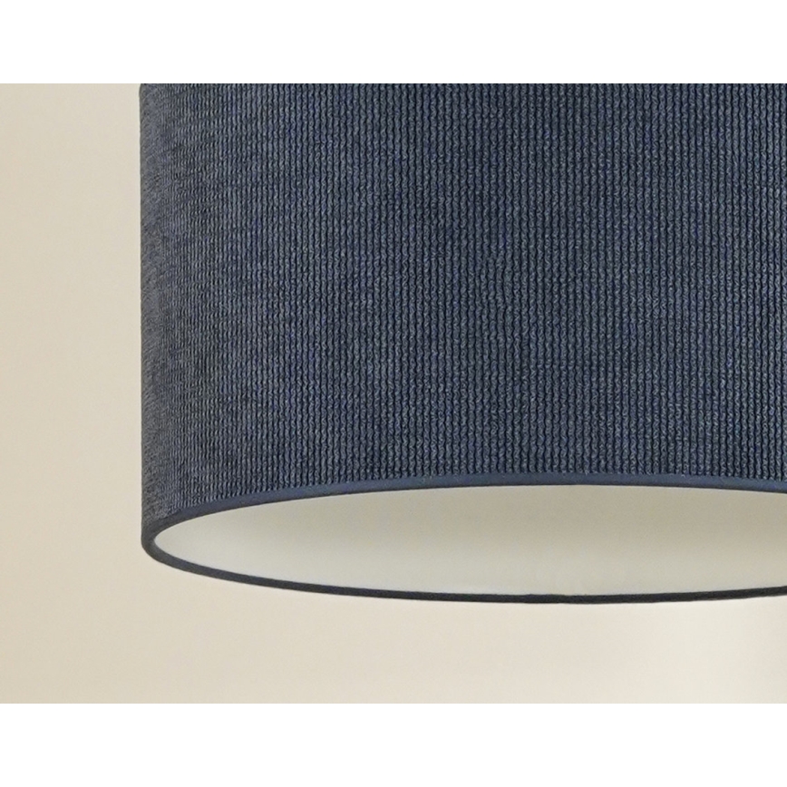 Duolla - Lámpara de araña de cable CORDUROY 1xE27/15W/230V d. 40 cm azul oscuro