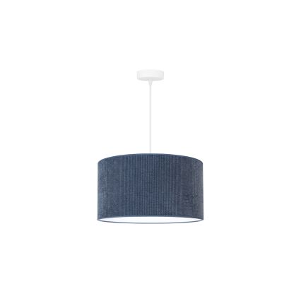 Duolla - Lámpara de araña de cable CORDUROY 1xE27/15W/230V d. 40 cm azul oscuro