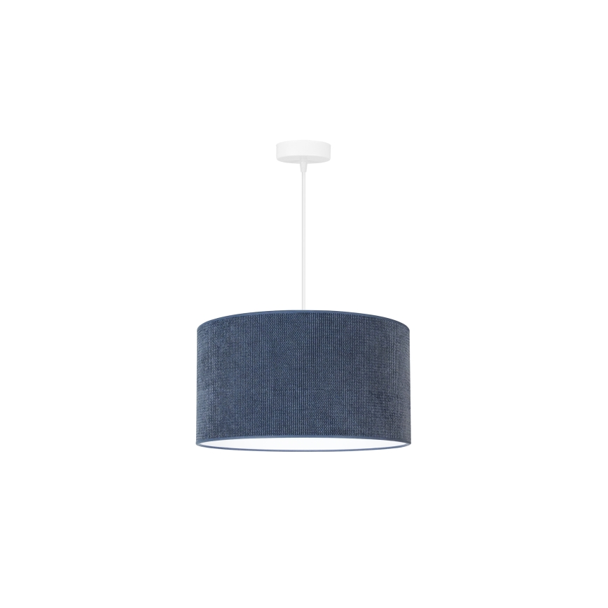Duolla - Lámpara de araña de cable CORDUROY 1xE27/15W/230V d. 40 cm azul oscuro