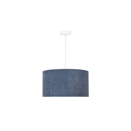 Duolla - Lámpara de araña de cable CORDUROY 1xE27/15W/230V d. 40 cm azul oscuro