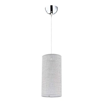 Duolla - Lámpara de araña en ristra CIGAR 1xE27/40W/230V d. 15 cm gris claro