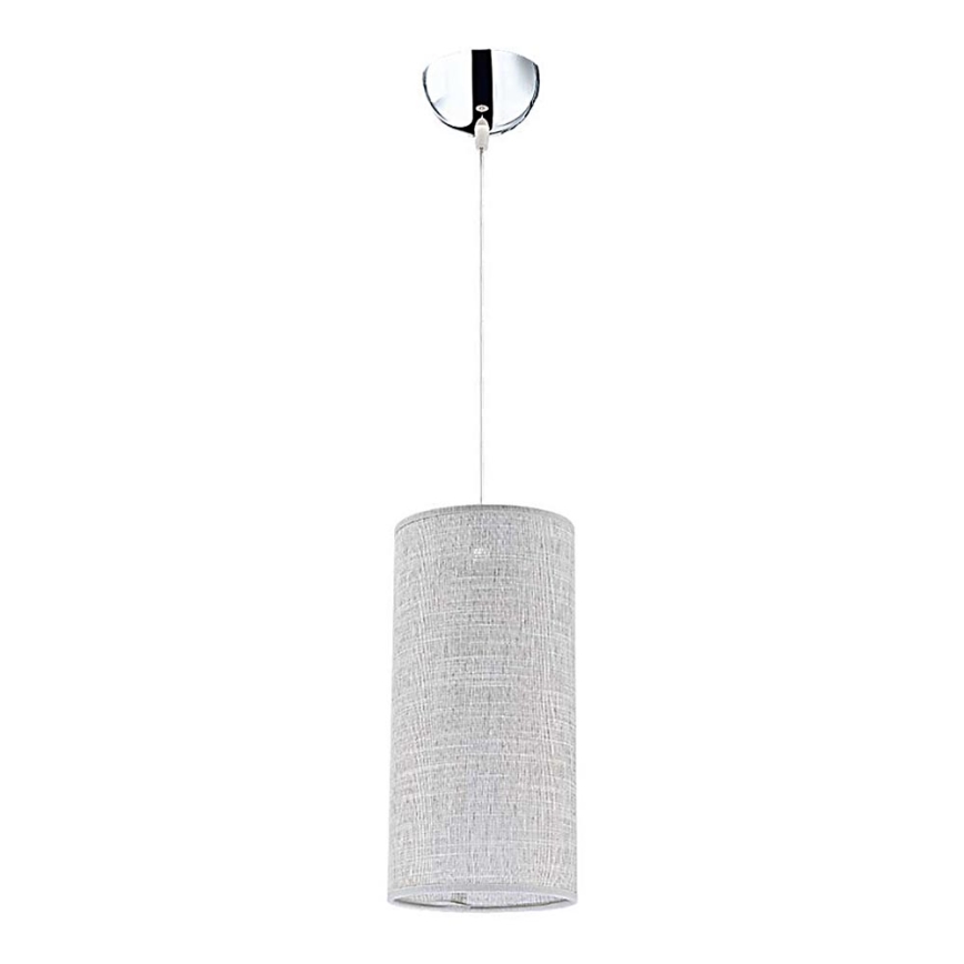 Duolla - Lámpara de araña en ristra CIGAR 1xE27/40W/230V d. 15 cm gris claro