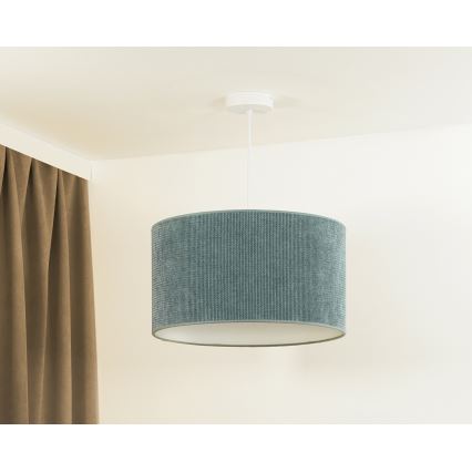 Duolla - Lámpara de araña en ristra CORDUROY 1xE27/15W/230V d. 40 cm azul claro