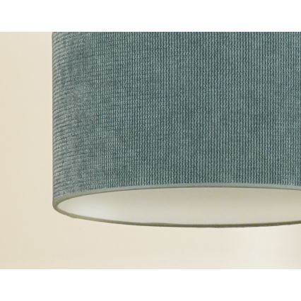 Duolla - Lámpara de araña en ristra CORDUROY 1xE27/15W/230V d. 40 cm azul claro