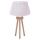 Duolla - Lámpara de mesa BOUCLE 1xE27/15W/230V blanco/madera
