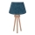 Duolla - Lámpara de mesa BOUCLE 1xE27/15W/230V diá. 28 cm turquesa/madera