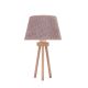 Duolla - Lámpara de mesa BOUCLE 1xE27/15W/230V marrón/madera
